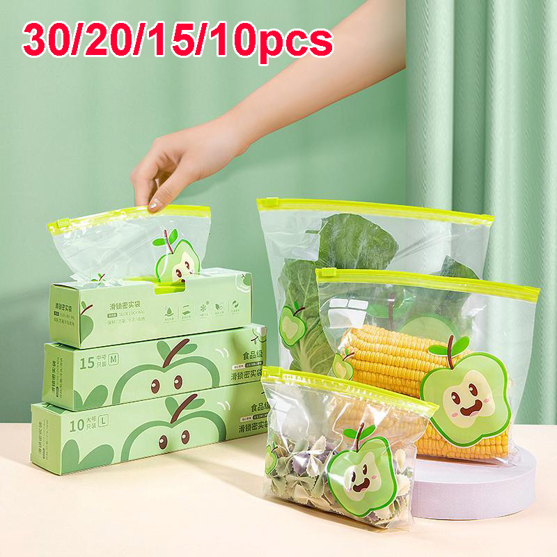 Food Storage Zip Lock Bags - Herbruikbare zak met ritssluiting Transparante opbergzak