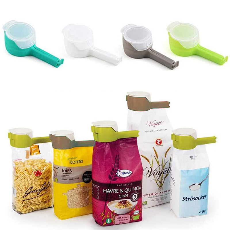 Food Storage Zip Lock Bags - Giet snackclips Voedselopslag Afdichtingsclips met schenktuiten