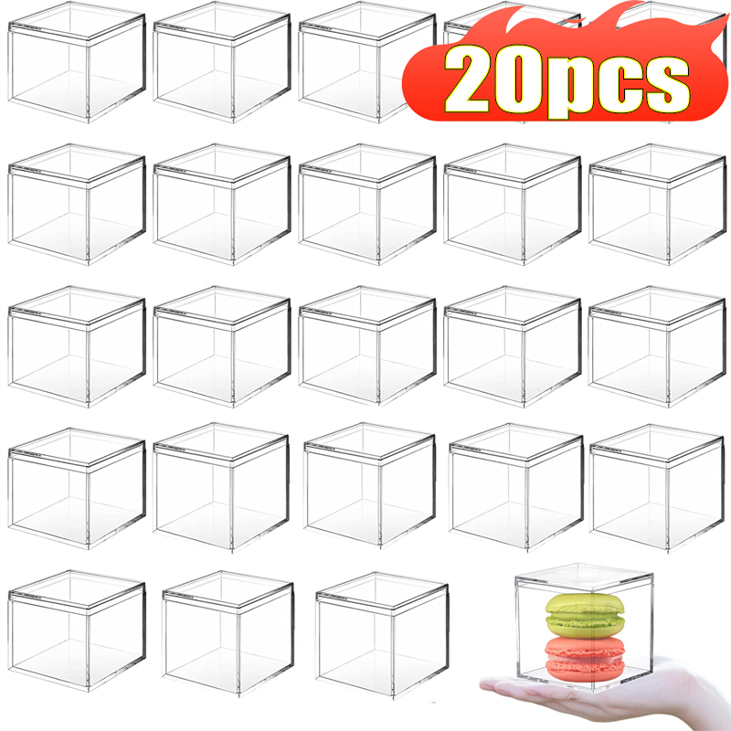 Xmas Food Storage Containers - 1-20 Stuks Transparante Acryl Dozen Met