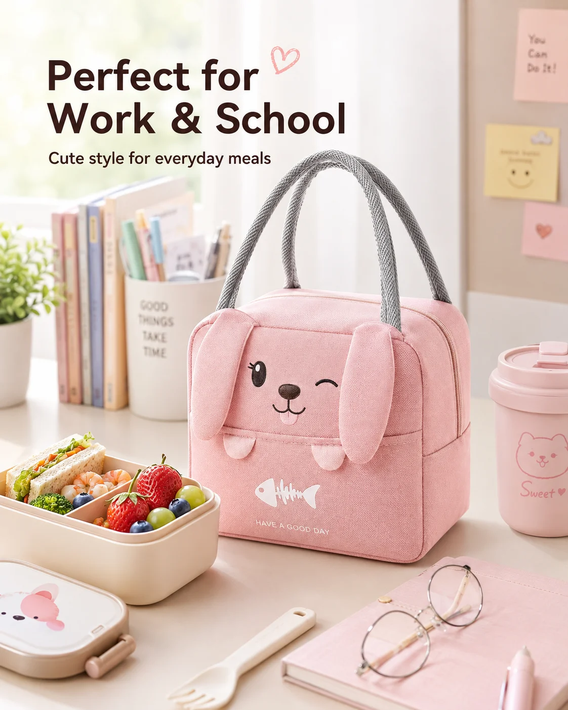 Food Storage In Cooler - Draagbare Cartoon Thermische Koeltas Geïsoleerde Lunchbox