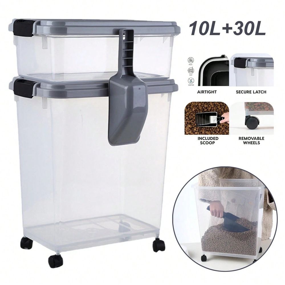 Food Storage For Dog - Voedselopslagcontainer, 30 lbs 11 lbs combinatie,