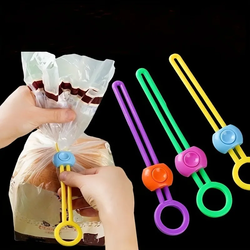 Food Storage Zip Lock Bags - 5/10 Stuks Draagbare Voedselafdichting Clip Herbruikbare