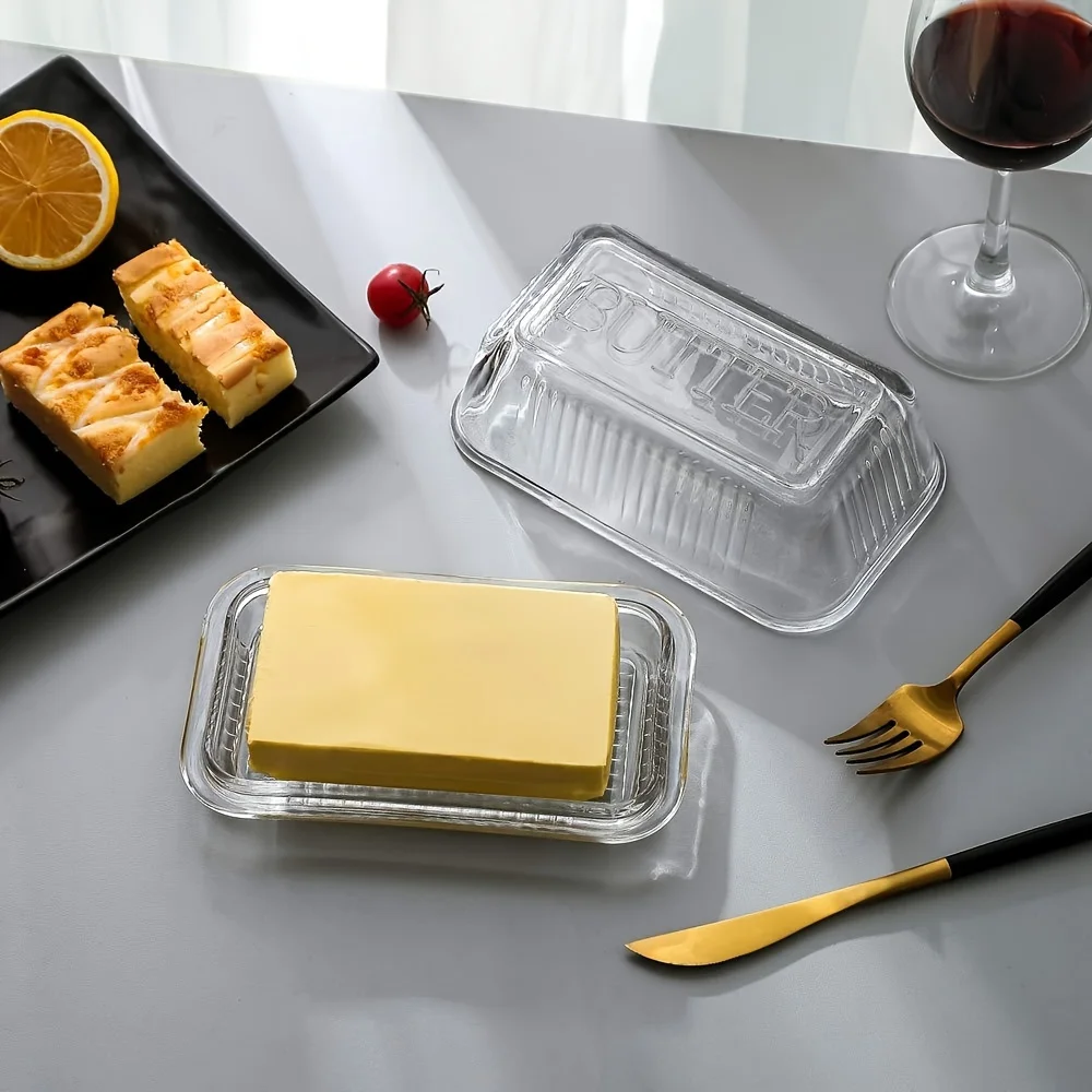 Food Storage Containers Glass - Creatieve Heldere Botervloot Met Deksel Taart