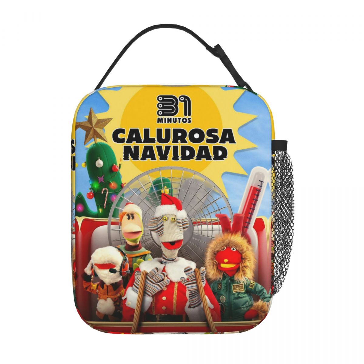 Xmas Food Storage Containers - 31 Minutos Chilean Cartoon geïsoleerde lunchtas