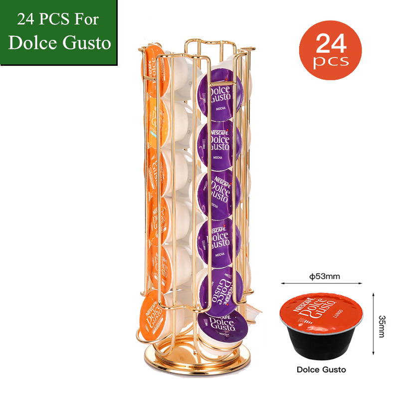 Food Storage Types - New Gold 24Cups Draaibare Koffie Pod