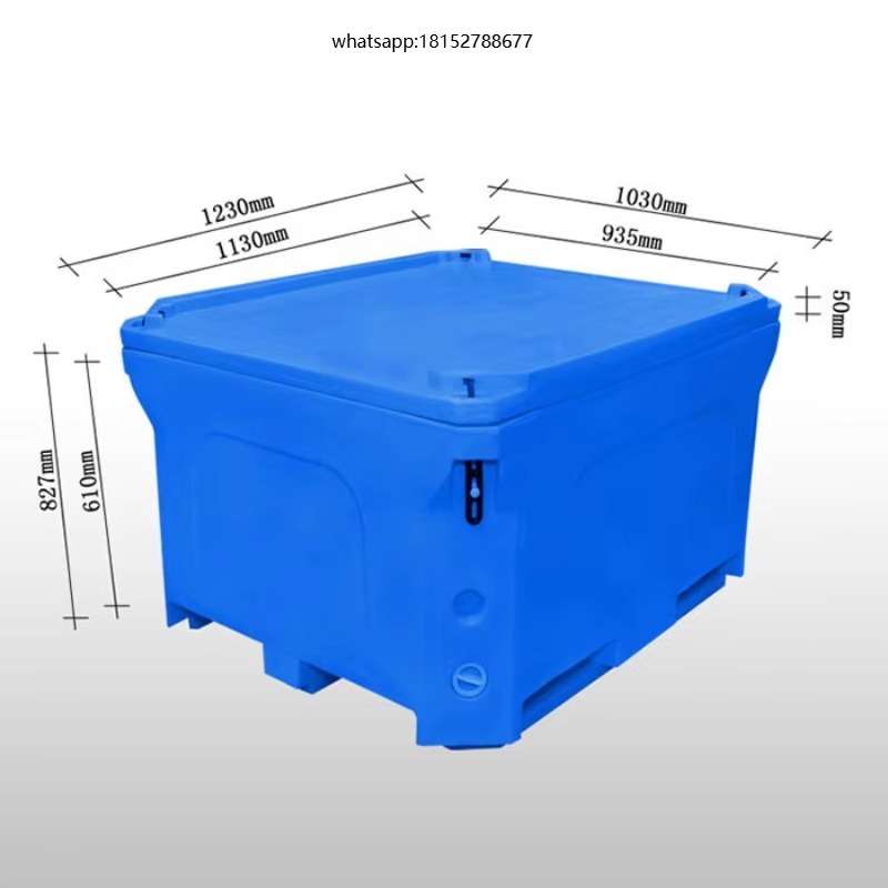 Food Storage Is - 660L geïsoleerde, rotatiegegoten kunststofbox voor de