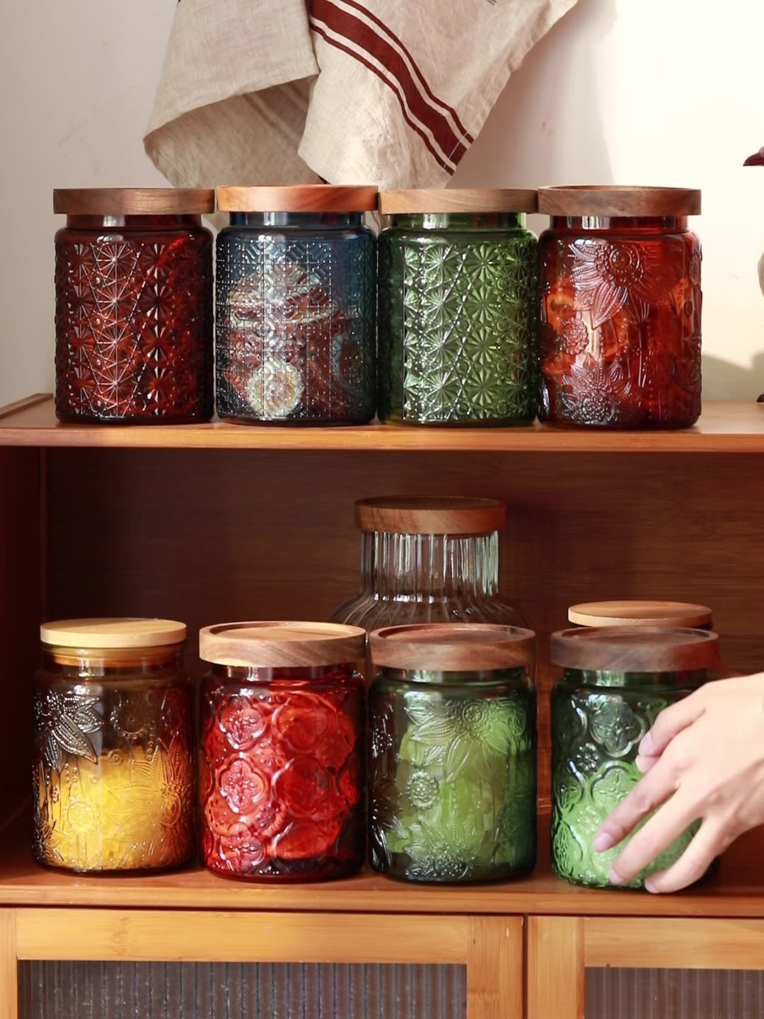 Food Storage Containers Glass - Vintage Glazen Keuken Opbergpot Keuken En