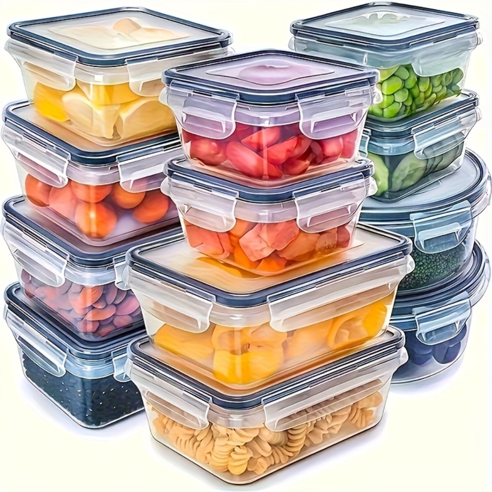 Food Storage Meal Prep - 1-delige luchtdichte voedselopslagcontainer met deksel, lekvrije