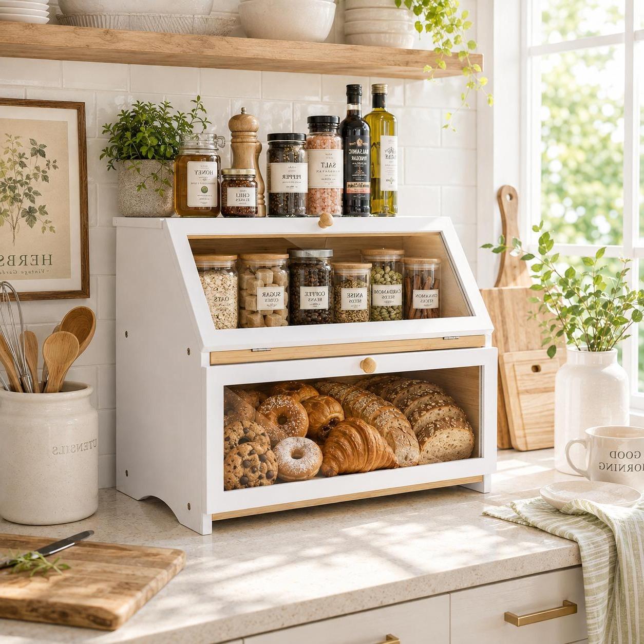 HOMEKOKO Dubbellaagse Brooddoo - Food Storage Tank recensie en prijs