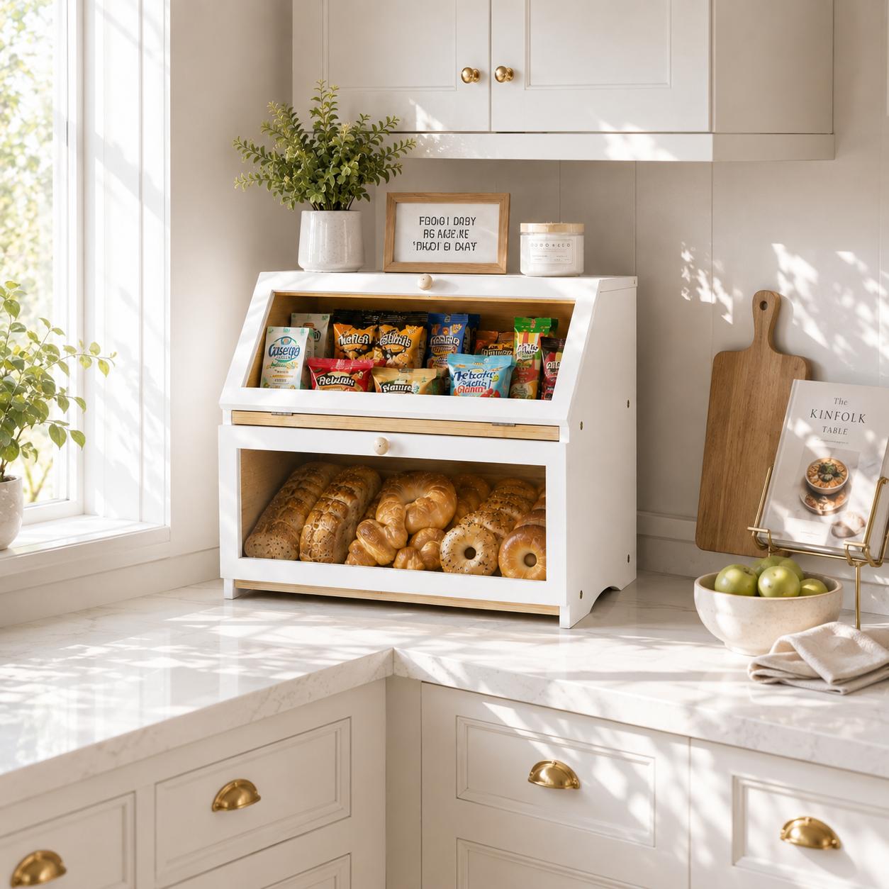 HOMEKOKO Dubbellaagse Brooddoo - Food Storage Tank recensie en prijs