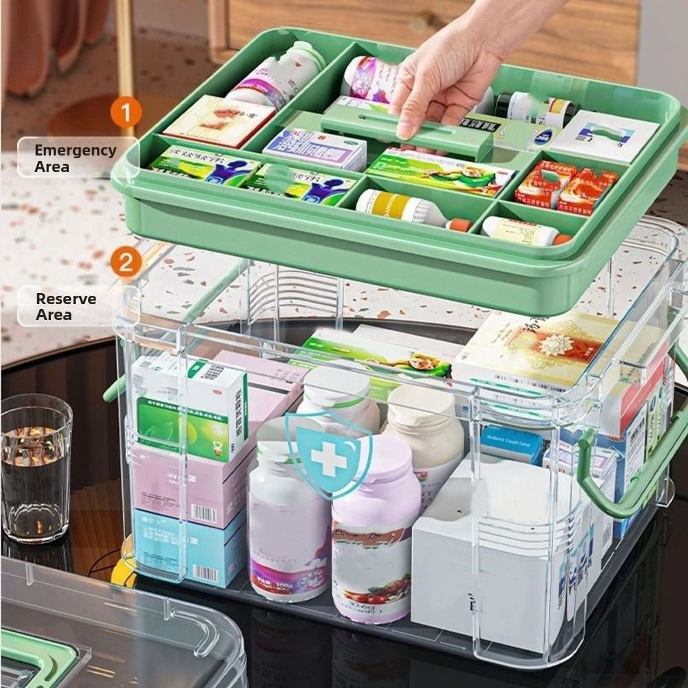 Draagbare medicijnopbergdoos m - Food Storage Emergency recensie en prijs
