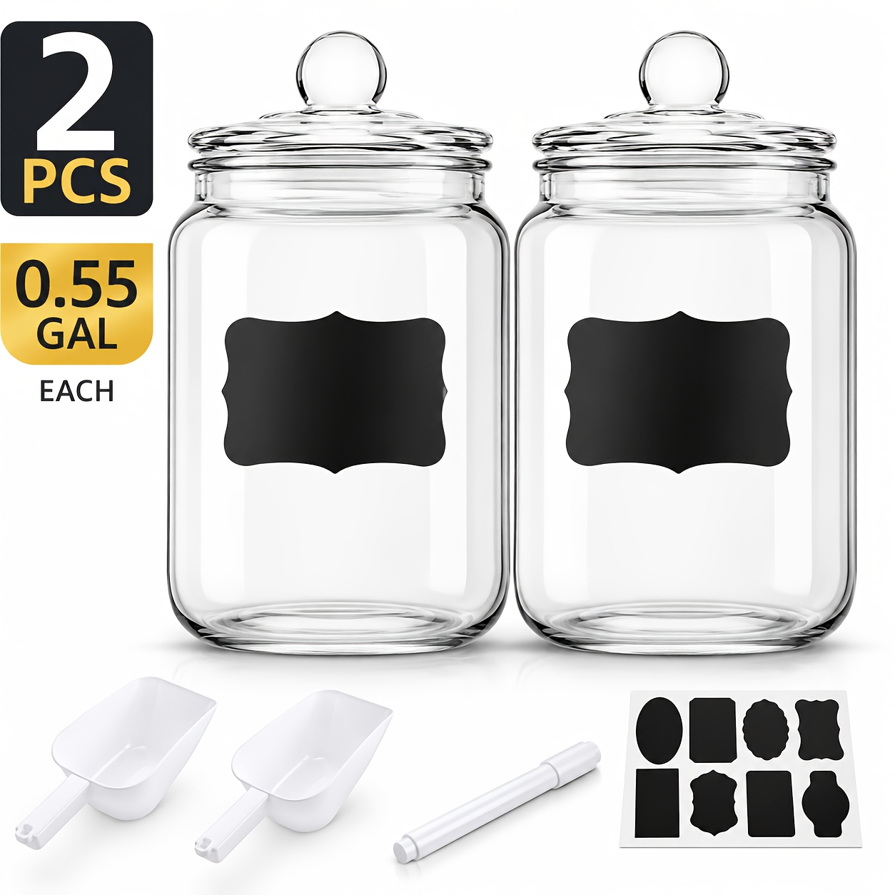 2 stuks glazen voorraadpotten  - Food Storage Tank recensie en prijs