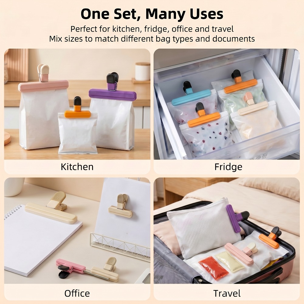 Open zakkenklemmen, grote clip - Food Storage Zip Lock Bags recensie en prijs