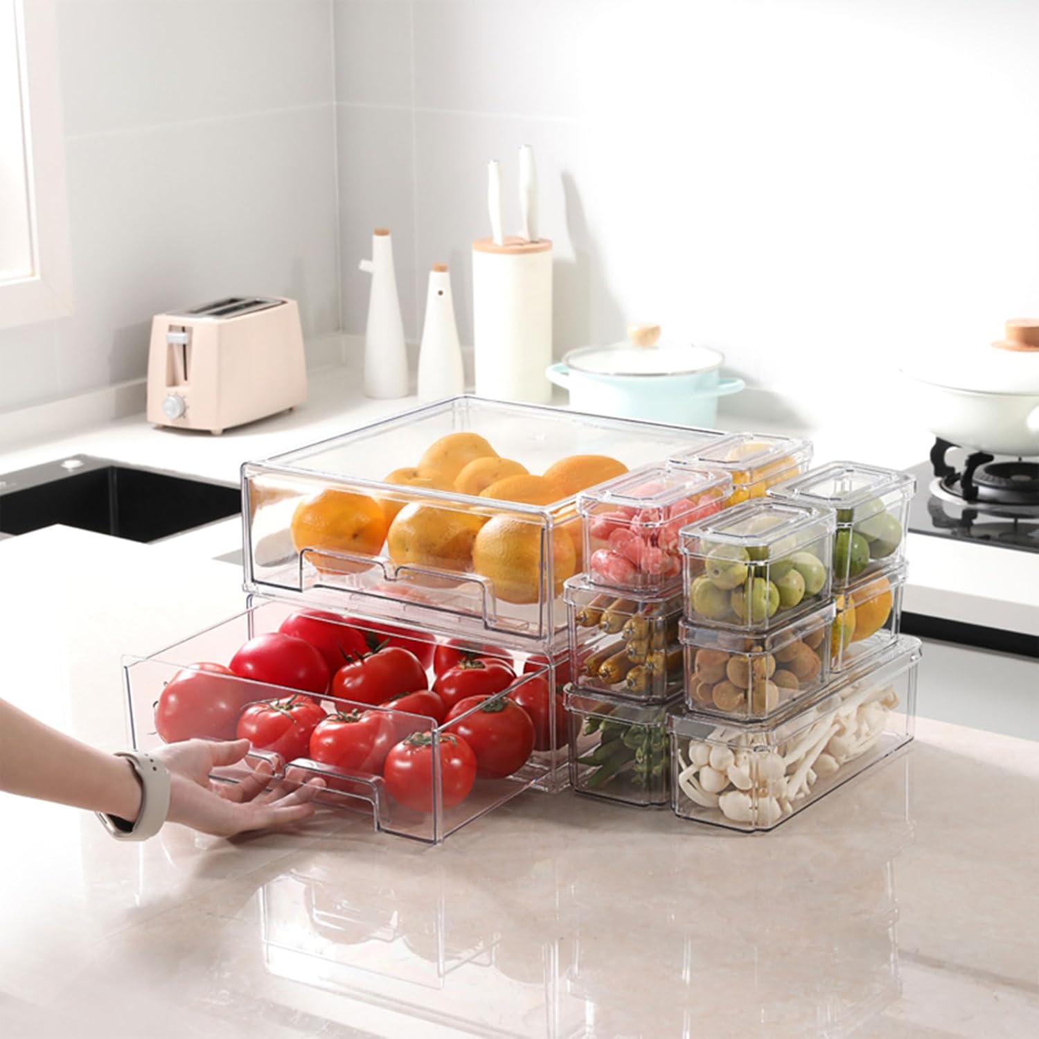 10/14-delige koelkastorganisat - Food Storage Without Pantry recensie en prijs