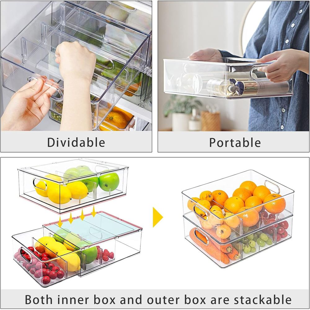 Transparante, stapelbare koelk - Food Storage Without Pantry recensie en prijs