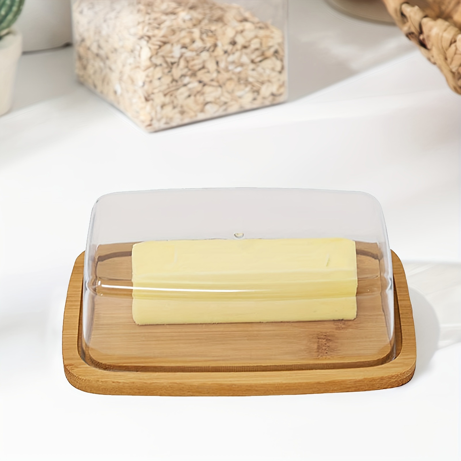 Bamboe Boterschaal Rechthoekig - Food Storage Containers Glass recensie en prijs