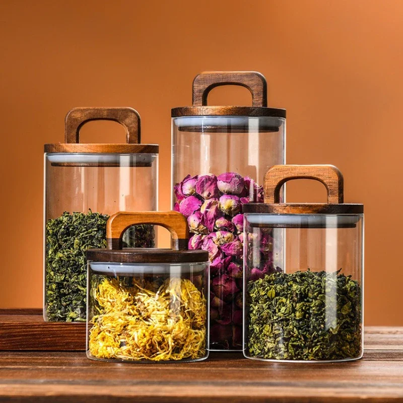 Helderglazen pot met bamboe de - Food Storage Containers Glass recensie en prijs