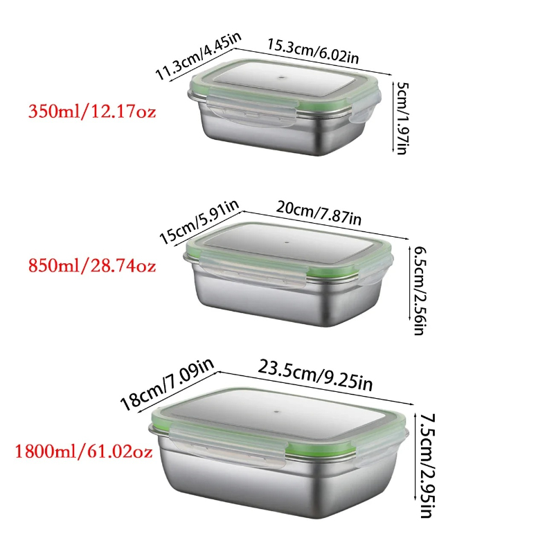 Lunchbox-set van 304 roestvrij - Food Storage Containers With Lids recensie en prijs