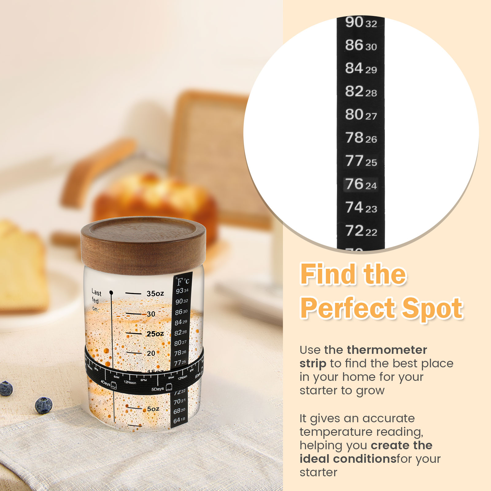 Zuurdesem Starterpot Kit 1000M - Food Storage Tank recensie en prijs