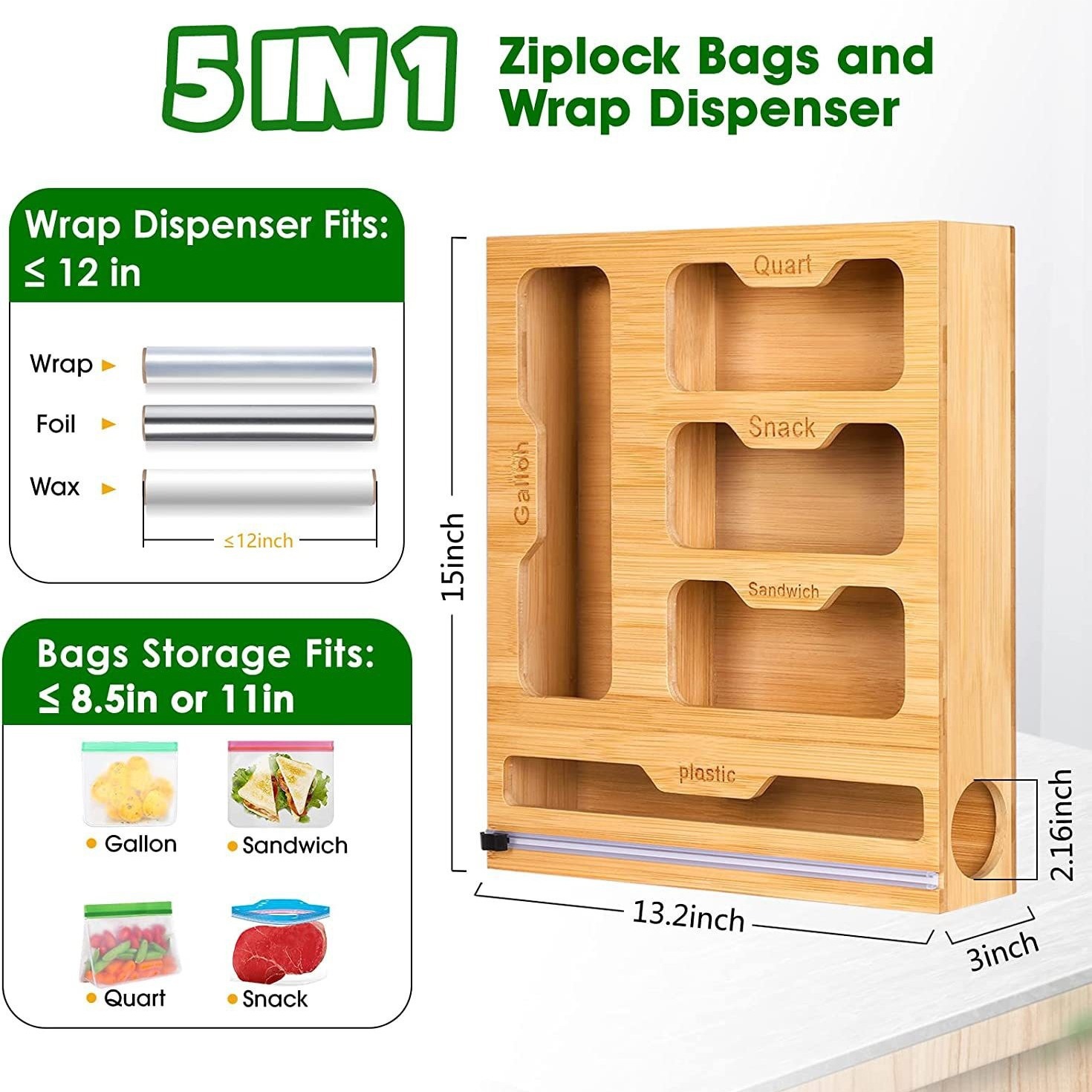 Bamboe Ziplock Voedselzakhoude - Food Storage Zip Lock Bags recensie en prijs