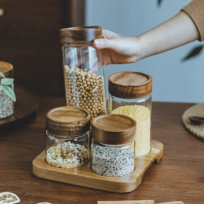 Houten Deksel Orgnizer Glas Lu - Food Storage Containers Glass recensie en prijs
