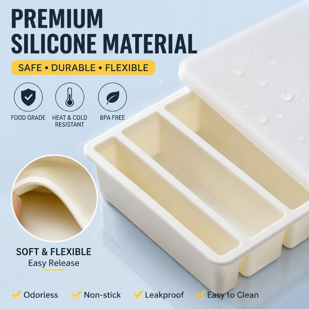 Duurzame siliconen vriesbak me - Food Storage In Cooler recensie en prijs
