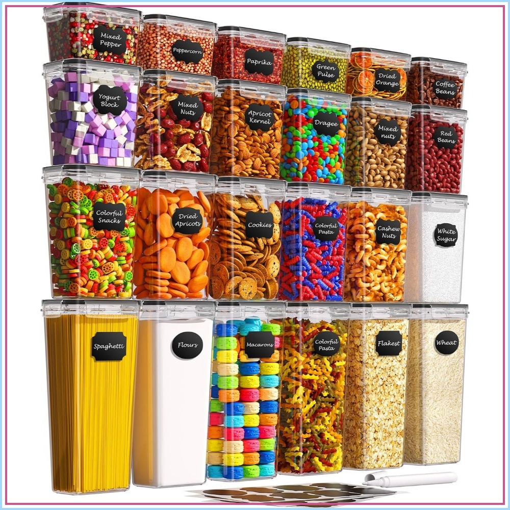 24 stuks luchtdichte voorraadd - Food Storage Containers With Lids recensie en prijs