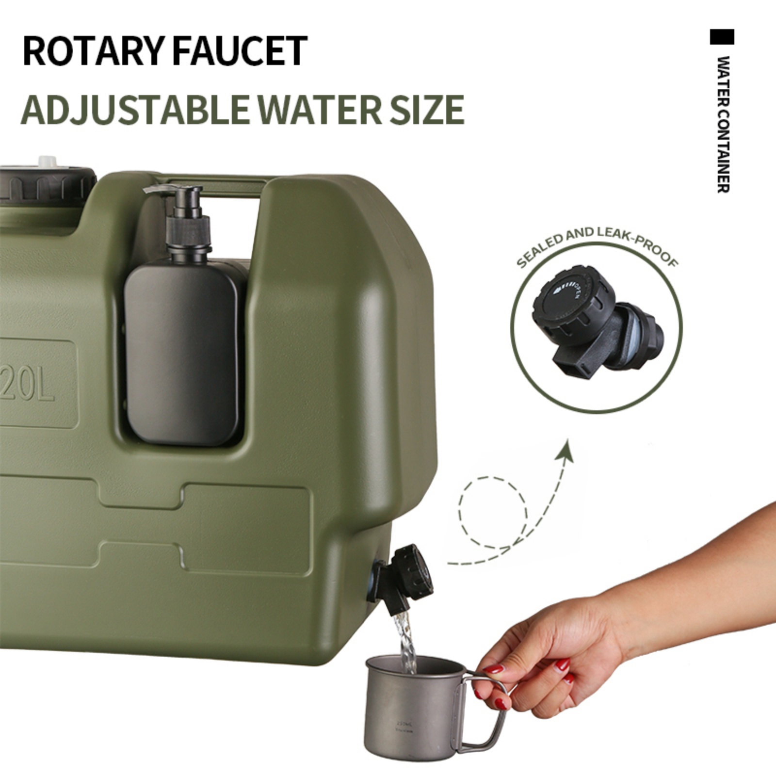 20L Camping Watercontainer met - Food Storage Emergency recensie en prijs