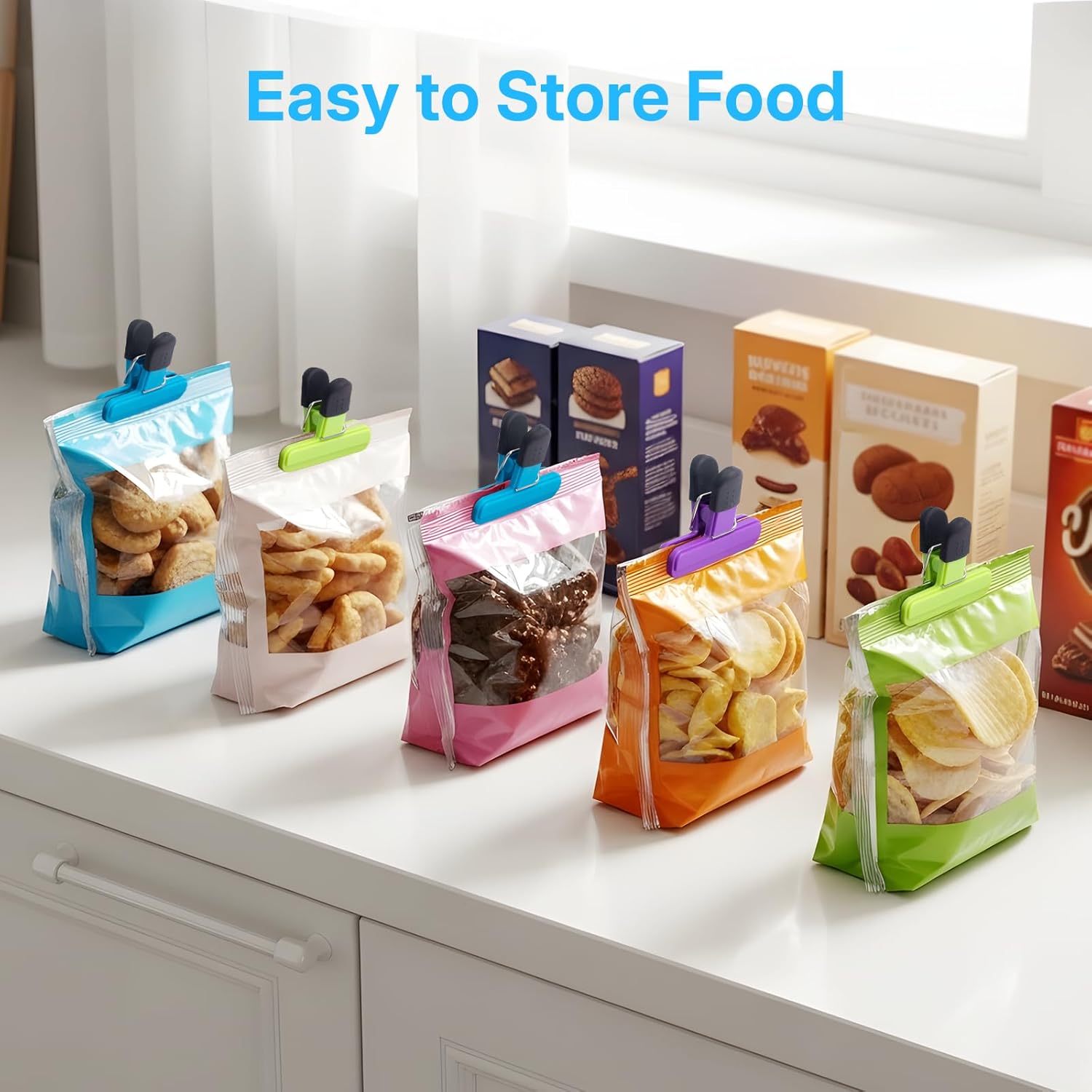 6 stuks verzegelclips van plas - Food Storage Zip Lock Bags recensie en prijs